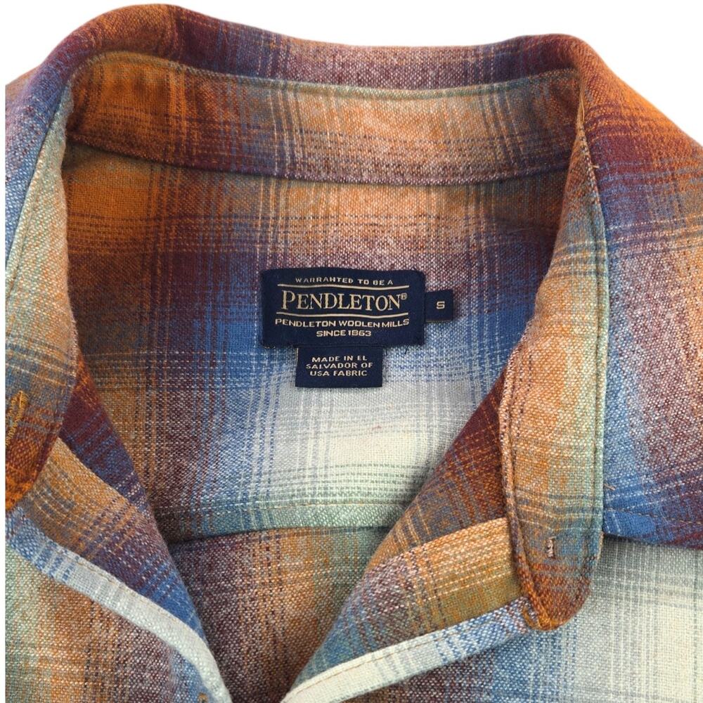 Pendleton | Wool, Plaid, Button Up Board Shirt | Size Small - Picture 3 of 4